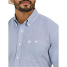 Men's Wrangler Classic Fit Blue Print 112365861 - Crazy House Western Wear