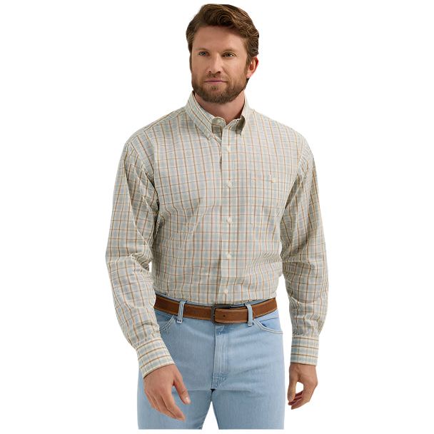 Men's Wrangler® Classics Long Sleeve Shirt - Relaxed Fit 112352418 - Crazy House Western Wear