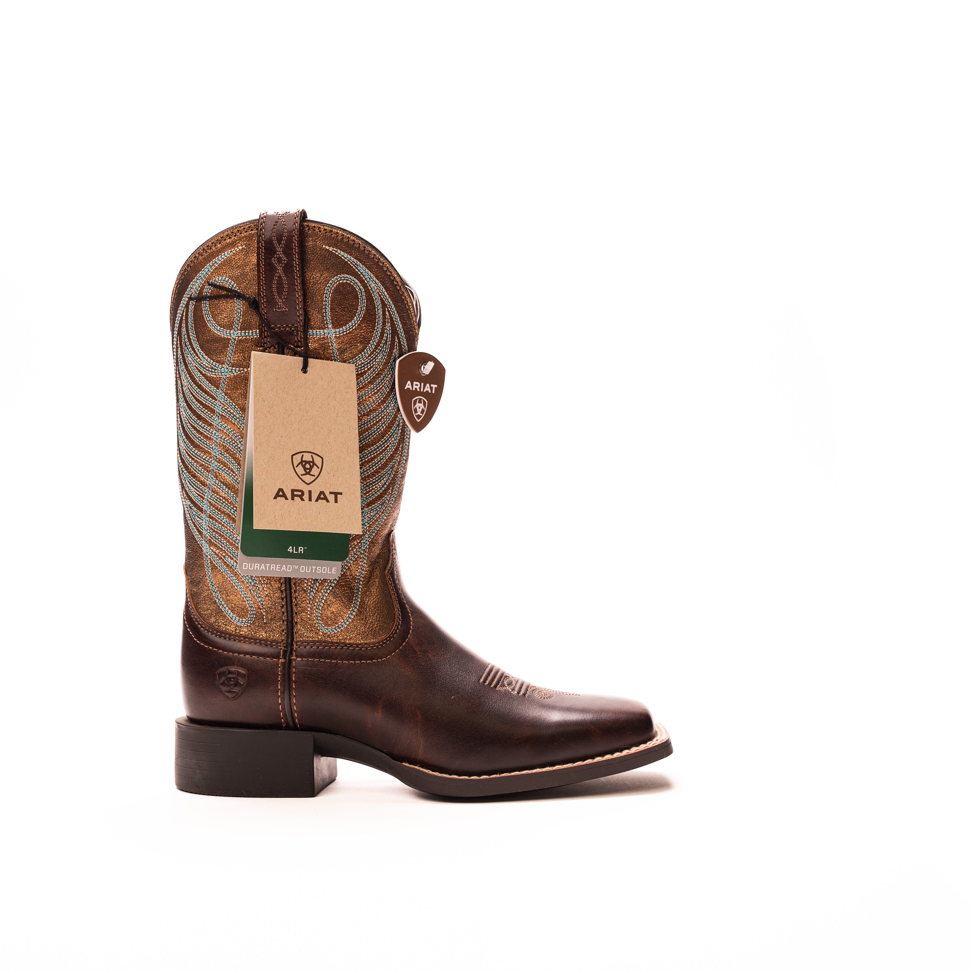 Women's Ariat Round Up Dark Brown Wide Square Toe Boots 10016317 Crazy House Western Wear Women's Ariat Round Up Dark Brown Wide Square Toe Boots 10016317 Crazy House Western Wear
