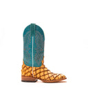 Women's Macie Bean Antique Saddle Big Bass with 12" Turquoise Sinsation Top M2008 - Crazy House Western Wear