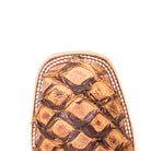 Women's Macie Bean Cigar Matte Big Bass with 12" Red Sinsation Top M2007 - Crazy House Western Wear