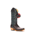 Women's Macie Bean Black Pull Up with 13" Navy Explosion Top M9507 - Crazy House Western Wear