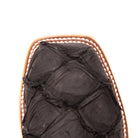 Women's Macie Bean Black Matte Big Bass with 12" Bleached Bone Top M2034 - Crazy House Western Wear