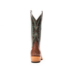 Women's Macie Bean Kango Tobacco Full Quill Ostrich with 13" Emerald Explosion Top M9502 - Crazy House Western Wear