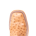 Anderson Bean Tan Full Quill Ostrich with 13" Green Tops - Crazy House Western Wear