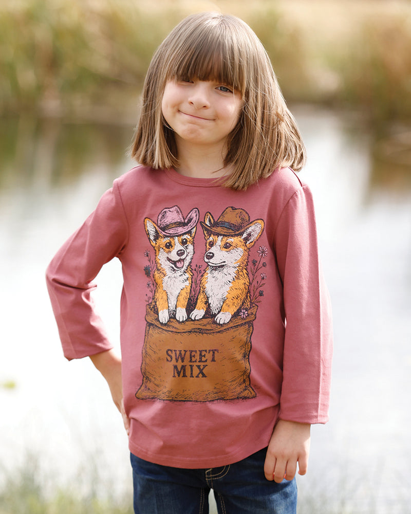 Cruel Denim Girl's Pink Long Sleeve T-shirt CTK8990014