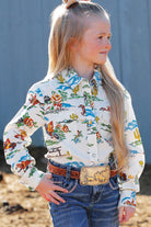 Girl's Cruel Denim Desert Western Shirt CTW3230048
