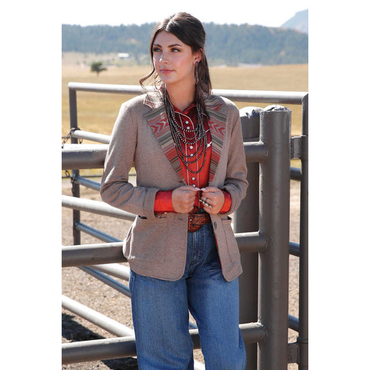 Women's Cruel Denim Blazer - Stone CWJ7524001