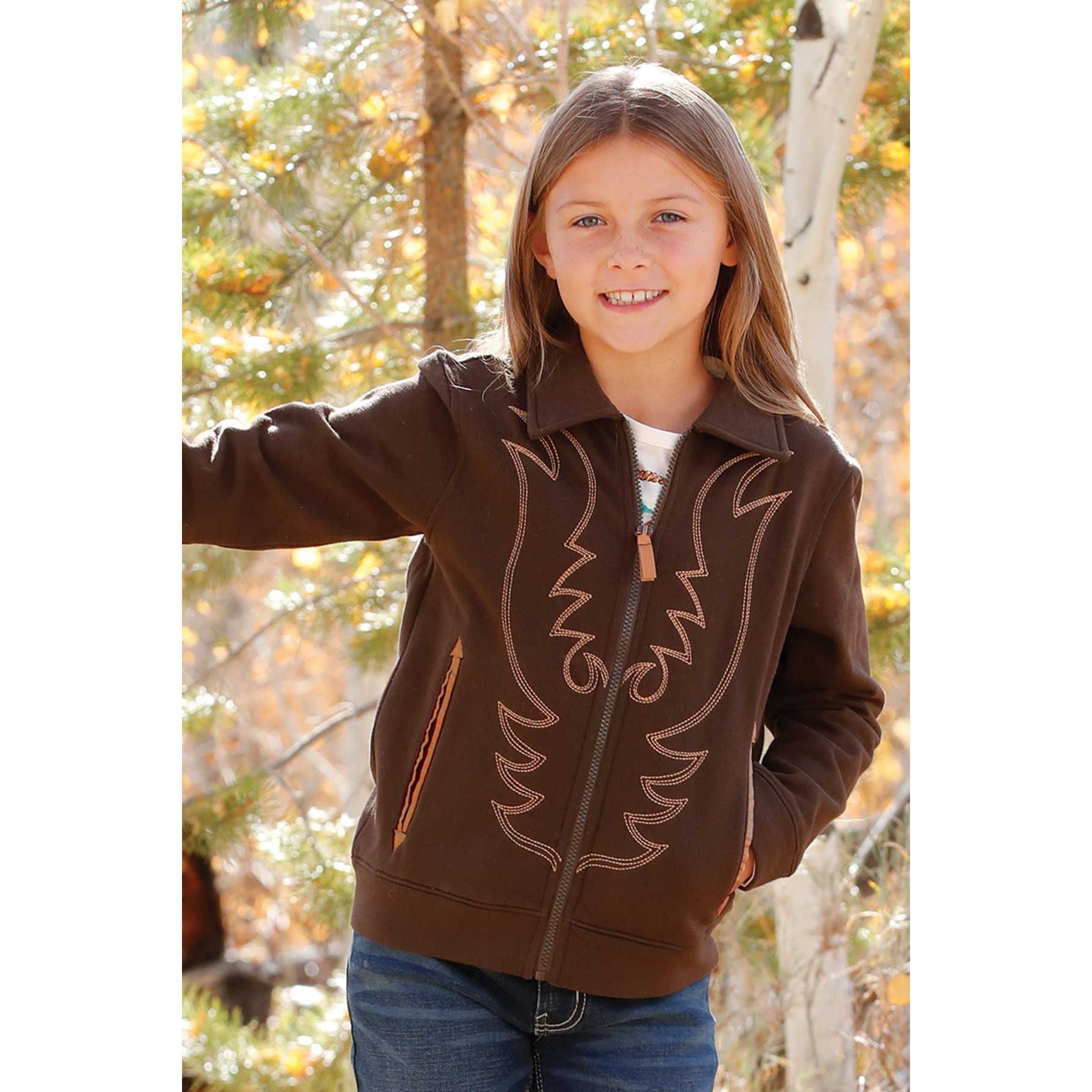 Women's Cruel Girl's Boot Stitch Embroidered Bomber Jacket