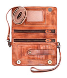 Women's Bedstu Tan Rustic Cadence Crossbody Bag A621040