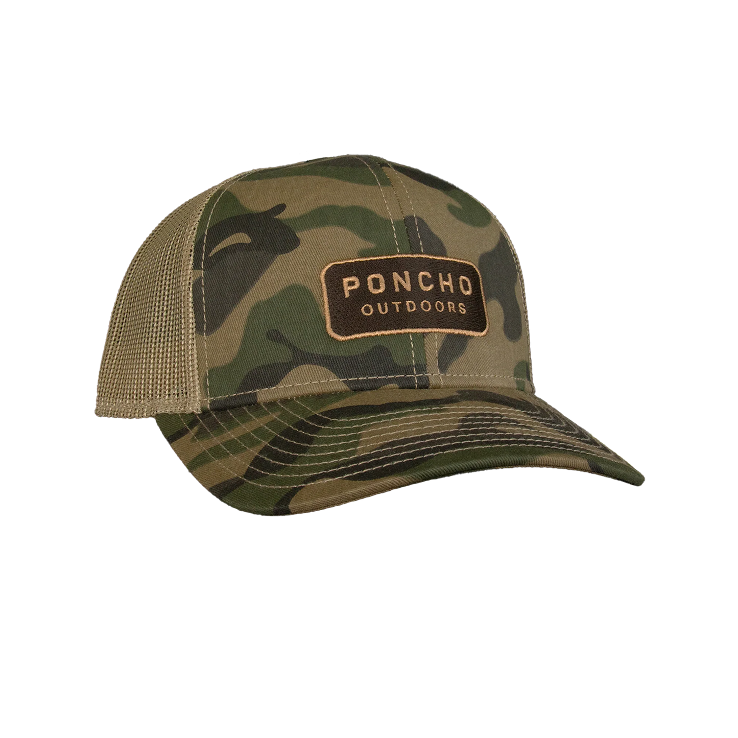 Men's Poncho Camo Trucker Cap