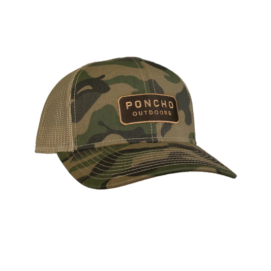 Men's Poncho Camo Trucker Cap