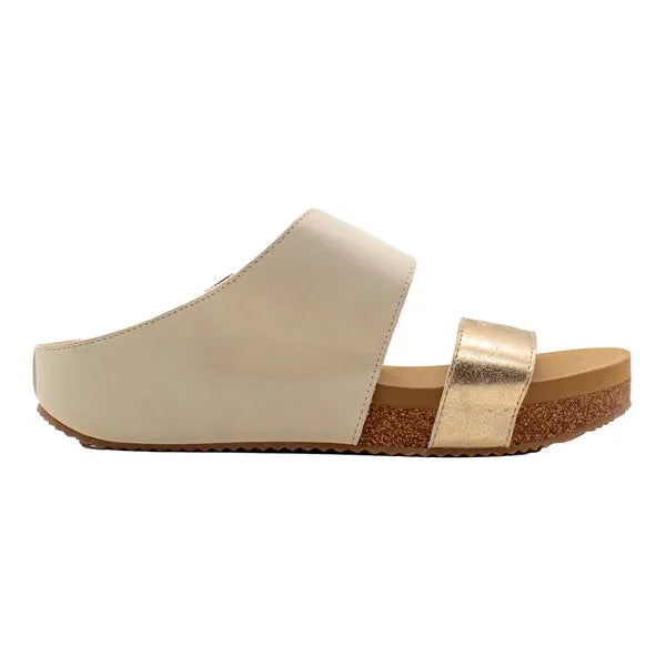 Women's Very Volatile Gold and Ivory Sandal PV1003-IVORY - Crazy House Western Wear