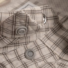 Poncho Men's Long Sleeve Tan and Brown The Guthrie Plaid Snap Shirt