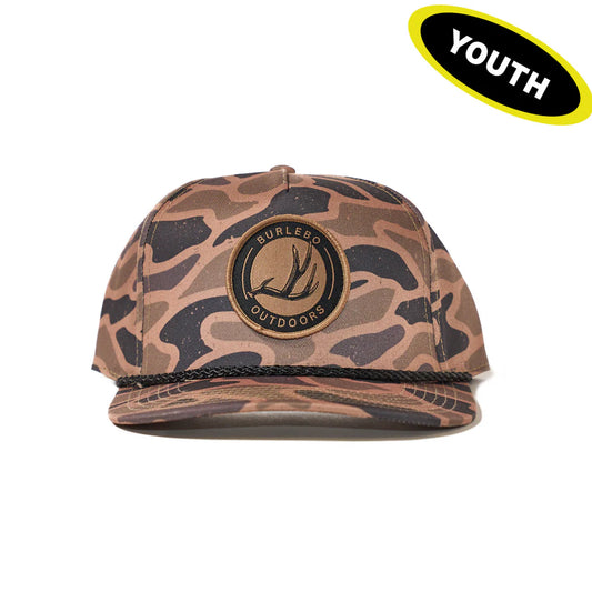 Boy's Burlebo Antler Patch Gauge Camo Cap YC-AP-GC