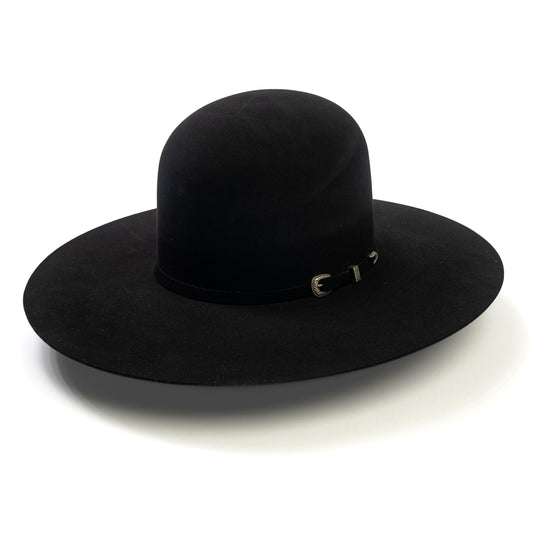 Rodeo King 7X Black 4 1/2" Felt Hat - Crazy House Western Wear