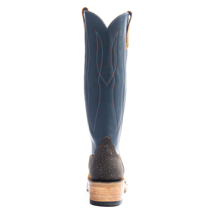 Rios Rust Crazyhorse Reverse with 16" Navy Waxy Kansas Tops R9030 - Crazy House Western Wear