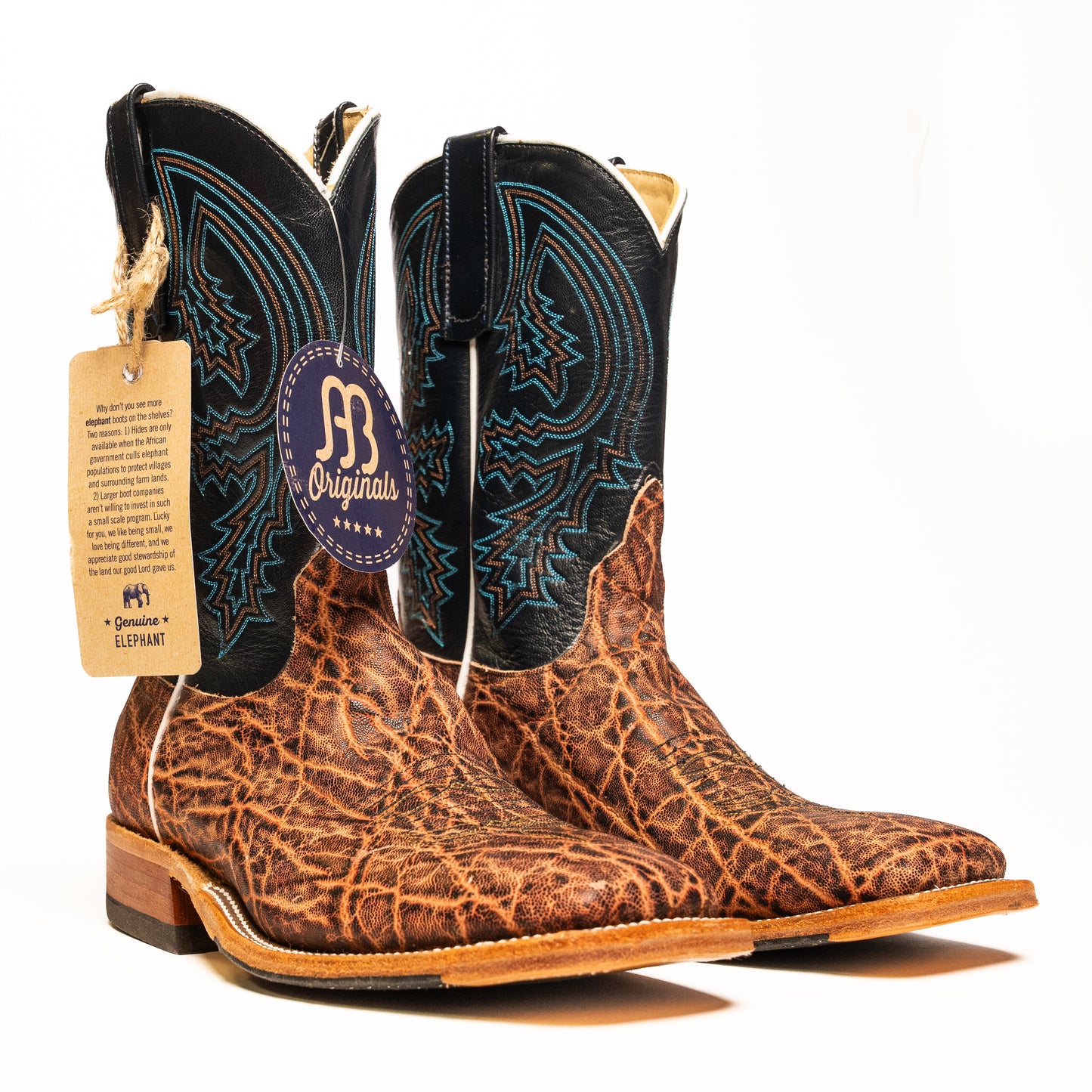 Anderson Bean Terra Vintage Elephant with Kidskin Top - Crazy House Western Wear