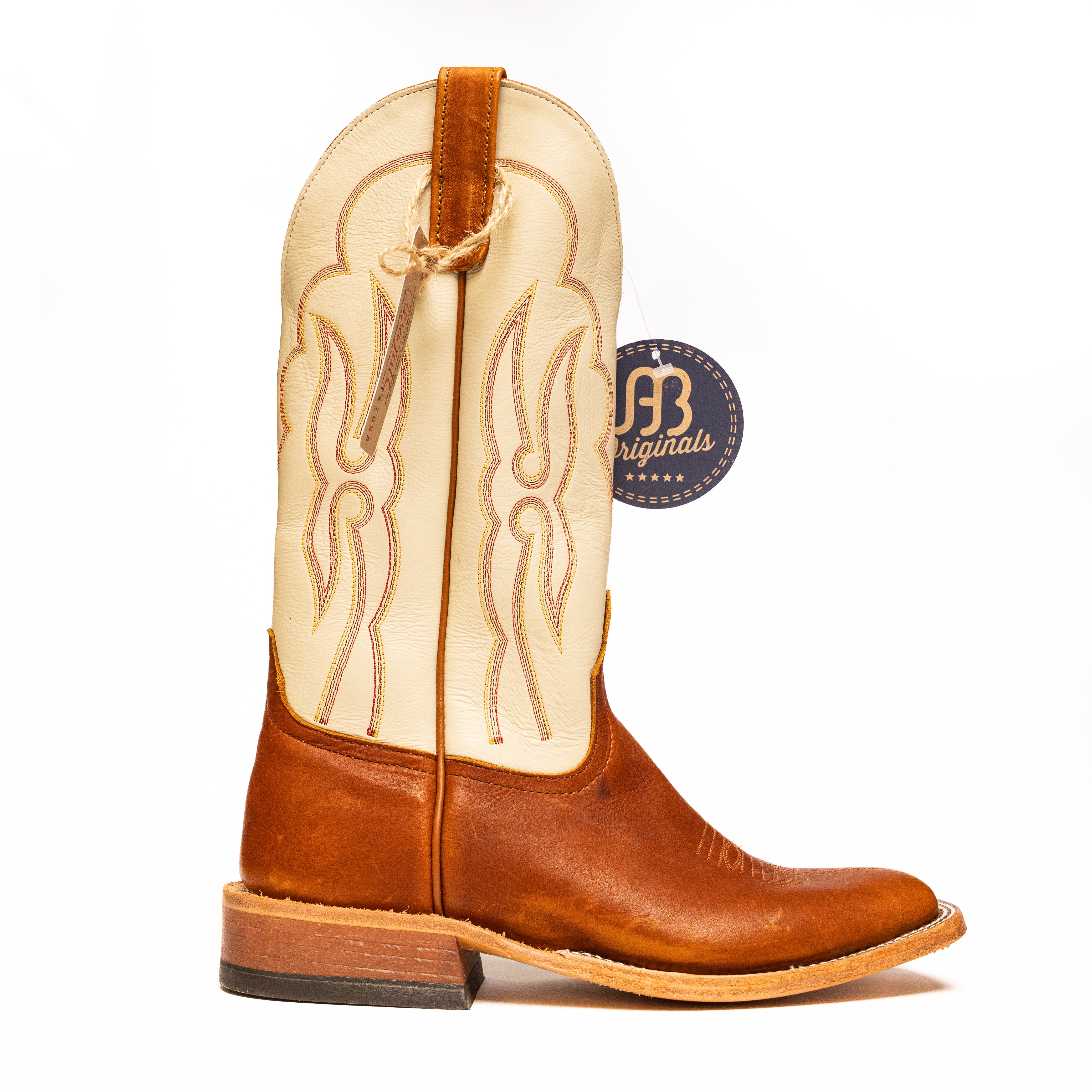 Anderson Bean Boulevard Sandstone with 13" Bone Mad Cat Top - Crazy House Western Wear