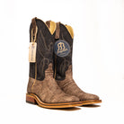 Anderson Bean Brown Washed Shoulder with 13" Suede Navy Top - Crazy House Western Wear