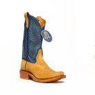 Rios Tan Newman with 13" Blue Deercow Top - Crazy House Western Wear