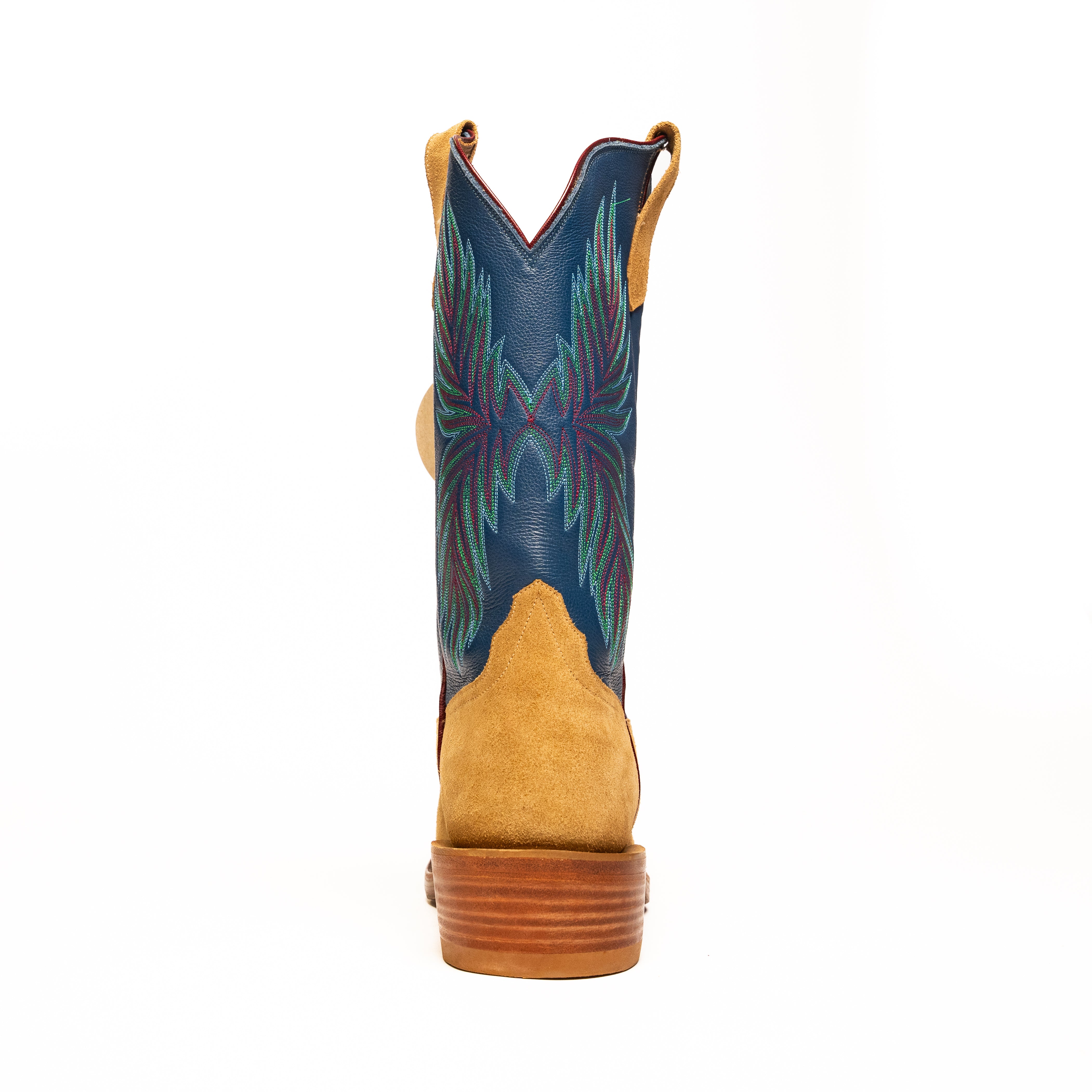 Rios Tan Newman with 13" Blue Deercow Top - Crazy House Western Wear