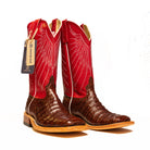 Anderson Bean Tobacco Caiman Belly with 13" Tristan Kidskin Top S3014 - Crazy House Western Wear
