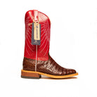 Anderson Bean Tobacco Caiman Belly with 13" Tristan Kidskin Top S3014 - Crazy House Western Wear