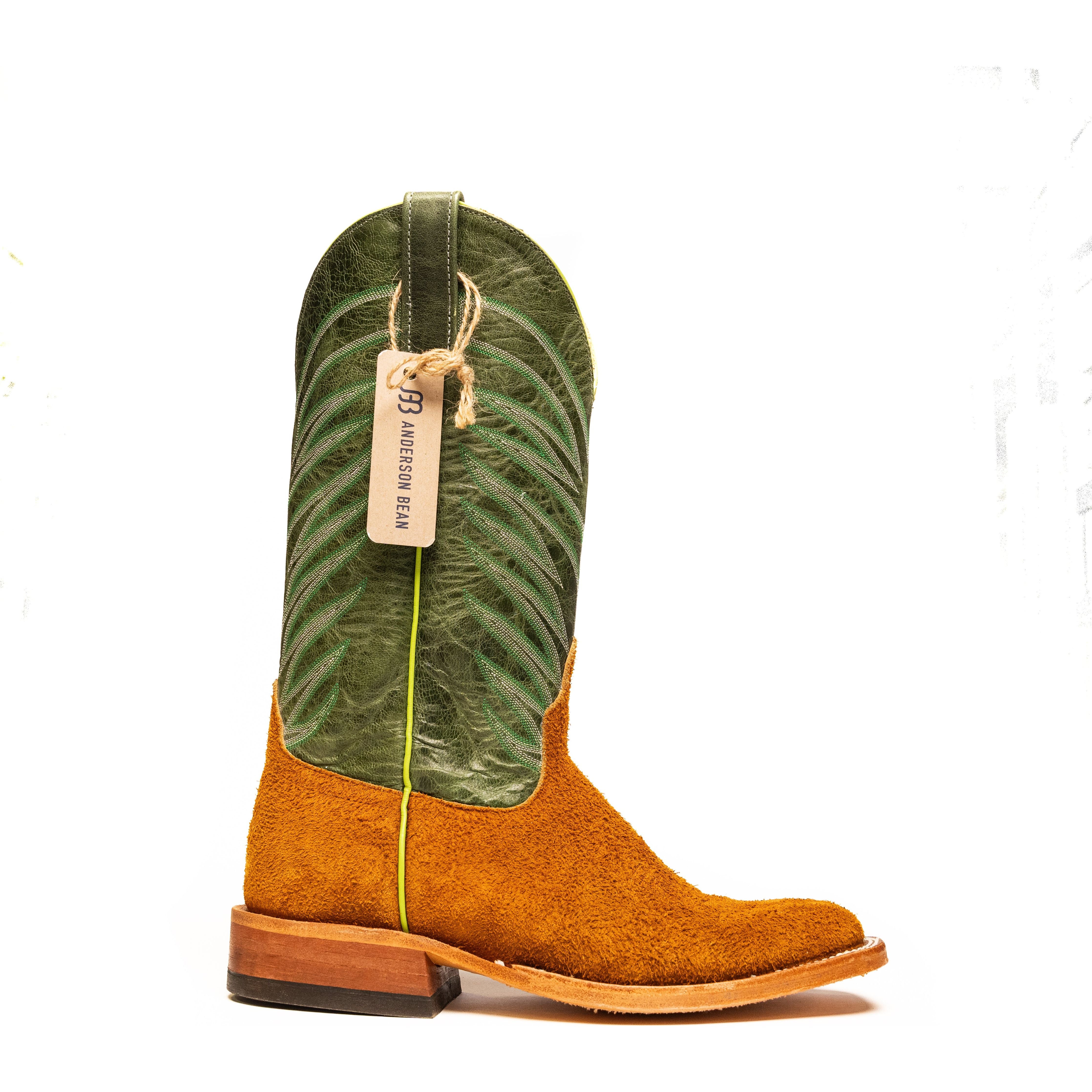 Anderson Bean Rust Crazy Horse Roughout with 13" Kelly Glove Top S3012 - Crazy House Western Wear