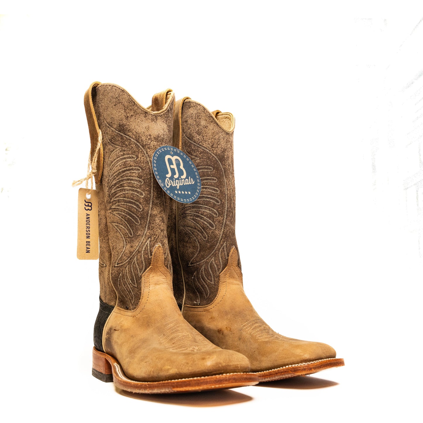 Anderson Bean Sand Angry Elk with River Rock Top - Crazy House Western Wear