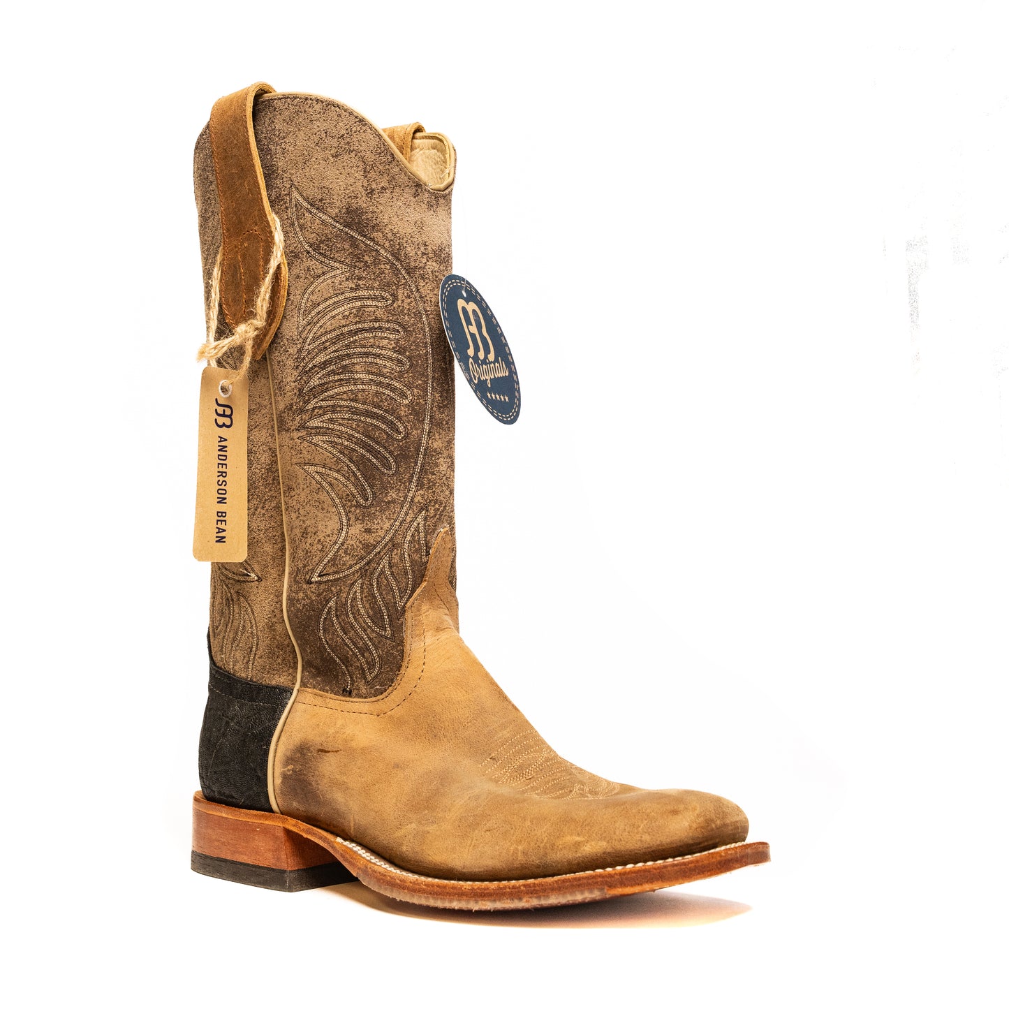 Anderson Bean Sand Angry Elk with River Rock Top - Crazy House Western Wear