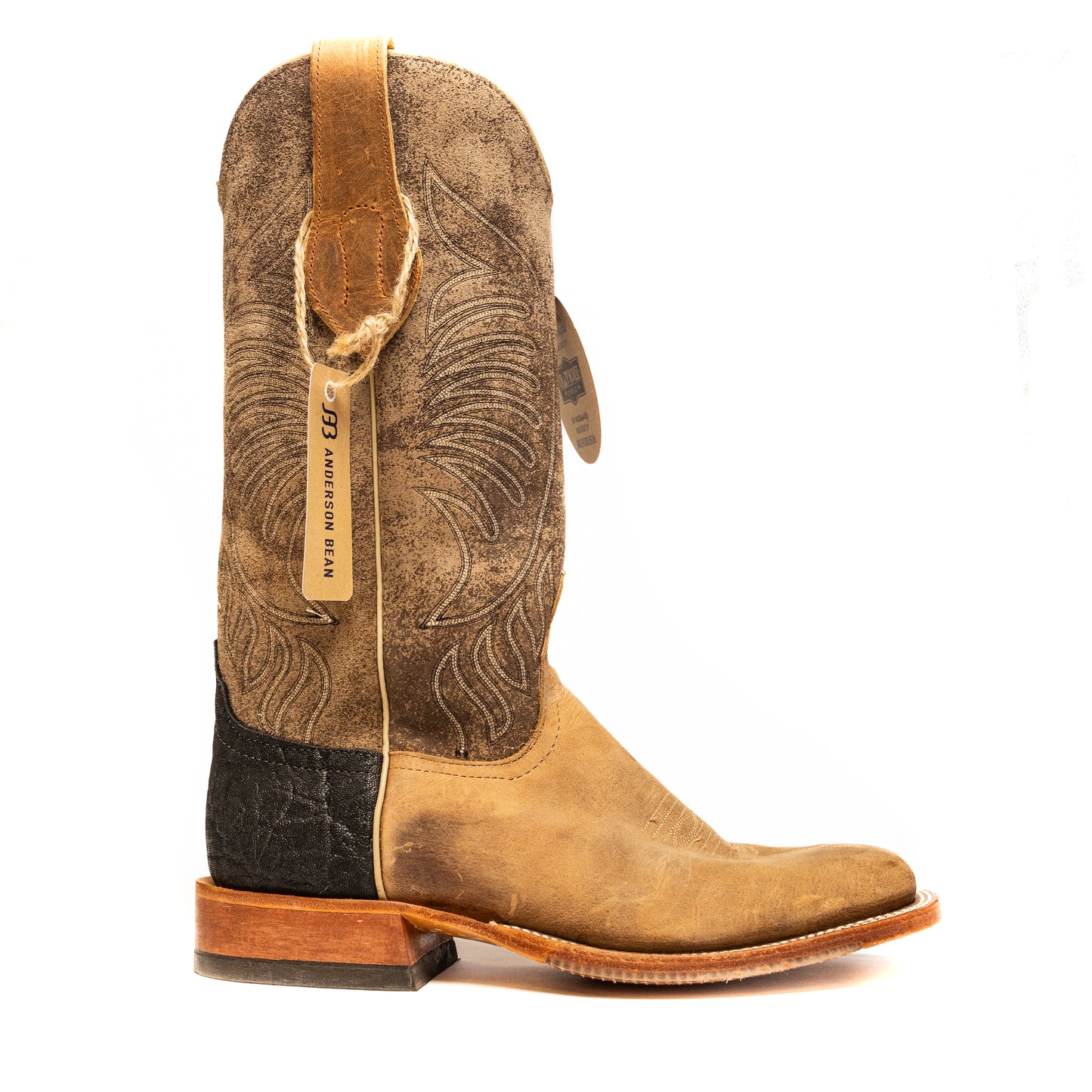 Anderson Bean Sand Angry Elk with River Rock Top - Crazy House Western Wear