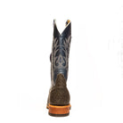 Anderson Bean Gray Safari Buffalo with 13" Blue Luster Kidskin Top - Crazy House Western Wear