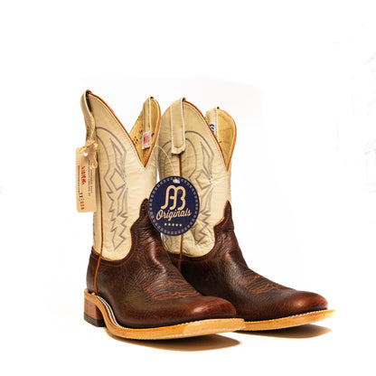 Anderson Bean Mike Tyson Bison with 10" Bone Glove Top - Crazy House Western Wear