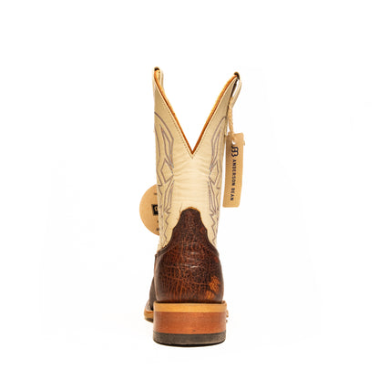 Anderson Bean Mike Tyson Bison with 10" Bone Glove Top - Crazy House Western Wear