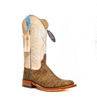 Anderson Bean Tan Safari Buffalo with 13" Bone Top - Crazy House Western Wear