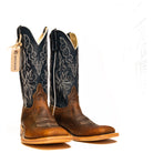 Anderson Bean Distressed American Buffalo with 13" Navy Glove Top S1107 - Crazy House Western Wear