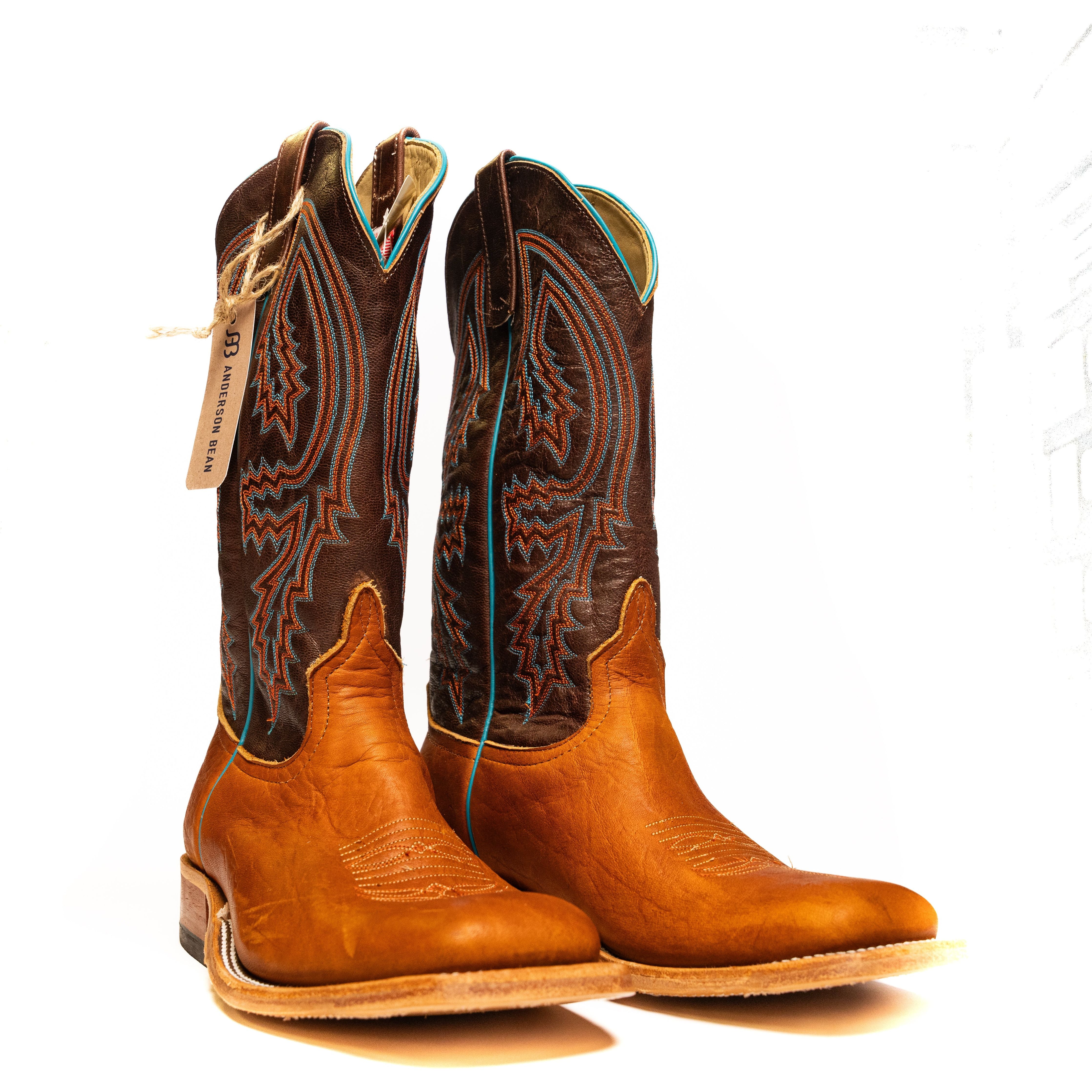 Anderson Bean Tobacco Yeti Antelope with 13" Brass Explosion Top S1106 - Crazy House Western Wear