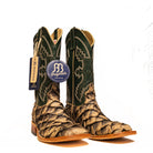 Anderson Bean Cocoa Big Bass with 13" Green Velvet Top - Crazy House Western Wear