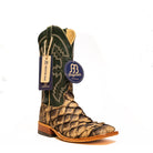 Anderson Bean Cocoa Big Bass with 13" Green Velvet Top - Crazy House Western Wear