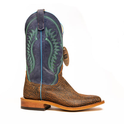 Anderson Bean Cognac Safari Buffalo with 13"Blue Top - Crazy House Western Wear