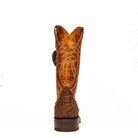 Rios Cigar Suede Full Quill Ostrich with 13" Cognac Lava Top - Crazy House Western Wear