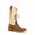 Anderson Bean Rust Safari Giraffe with 13" Bone Glove Top - Crazy House Western Wear