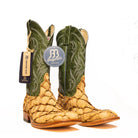 Anderson Bean Antique Saddle Big Bass with 13" Emerald Explosion Top - Crazy House Western Wear