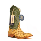 Anderson Bean Antique Saddle Big Bass with 13" Emerald Explosion Top - Crazy House Western Wear