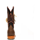Anderson Bean Kango Tobacco Full Quill Ostrich with 13" Black Glove Top - Crazy House Western Wear