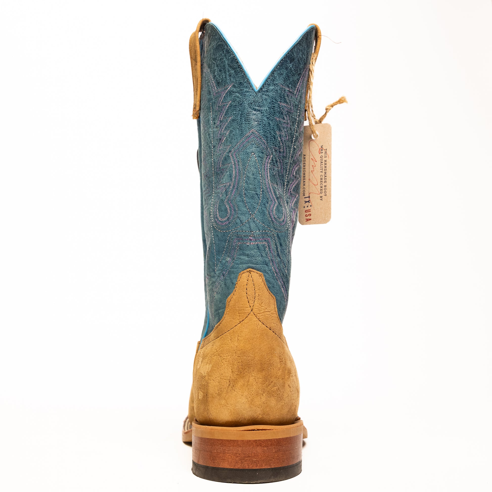 Anderson Bean Natural Brahma with 13" Danube Mad Dog Top - Crazy House Western Wear
