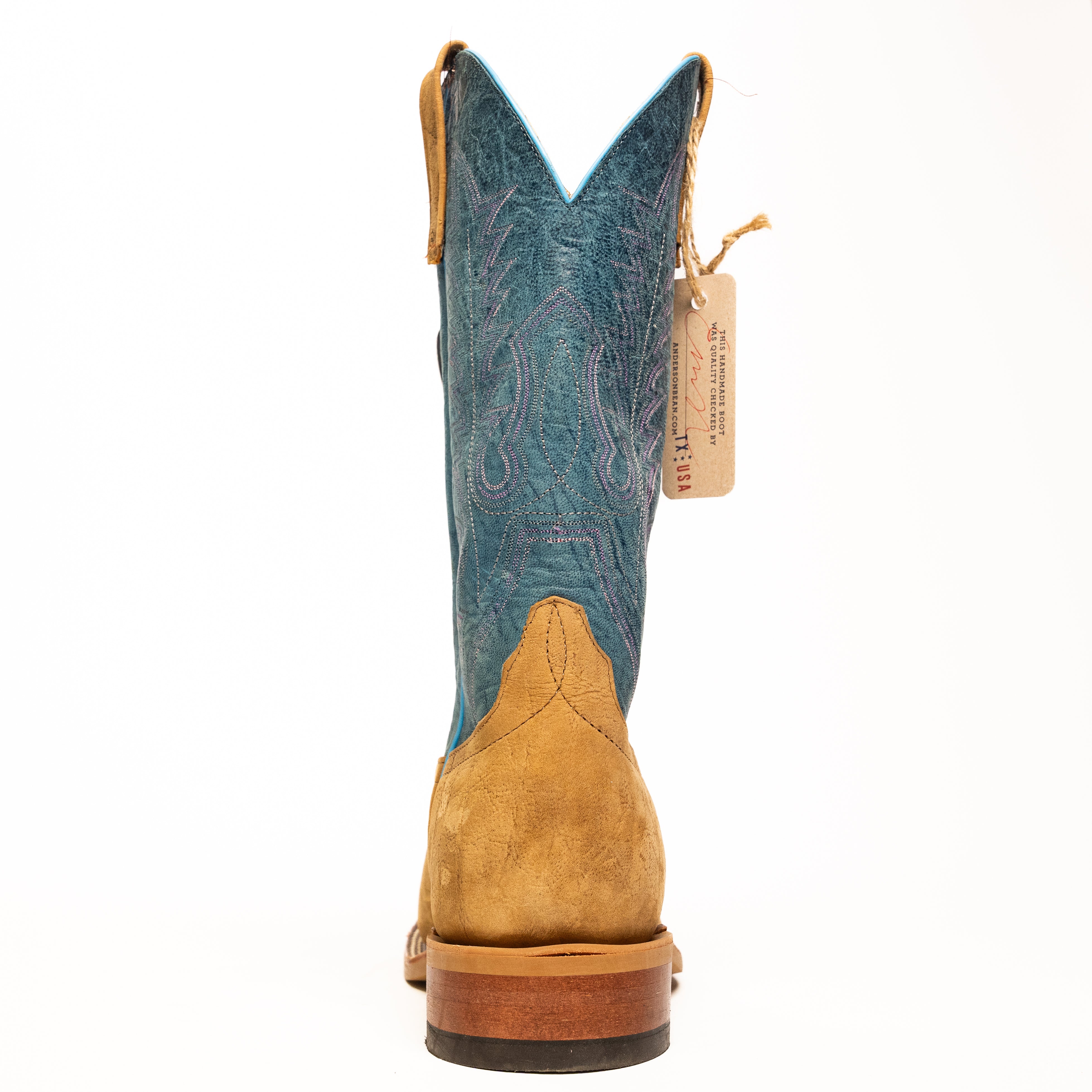 Anderson Bean Natural Brahma with 13" Danube Mad Dog Top - Crazy House Western Wear