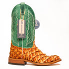 Anderson Bean Cognac Matte Big Bass with 13" Jade Mad Dog Top - Crazy House Western Wear