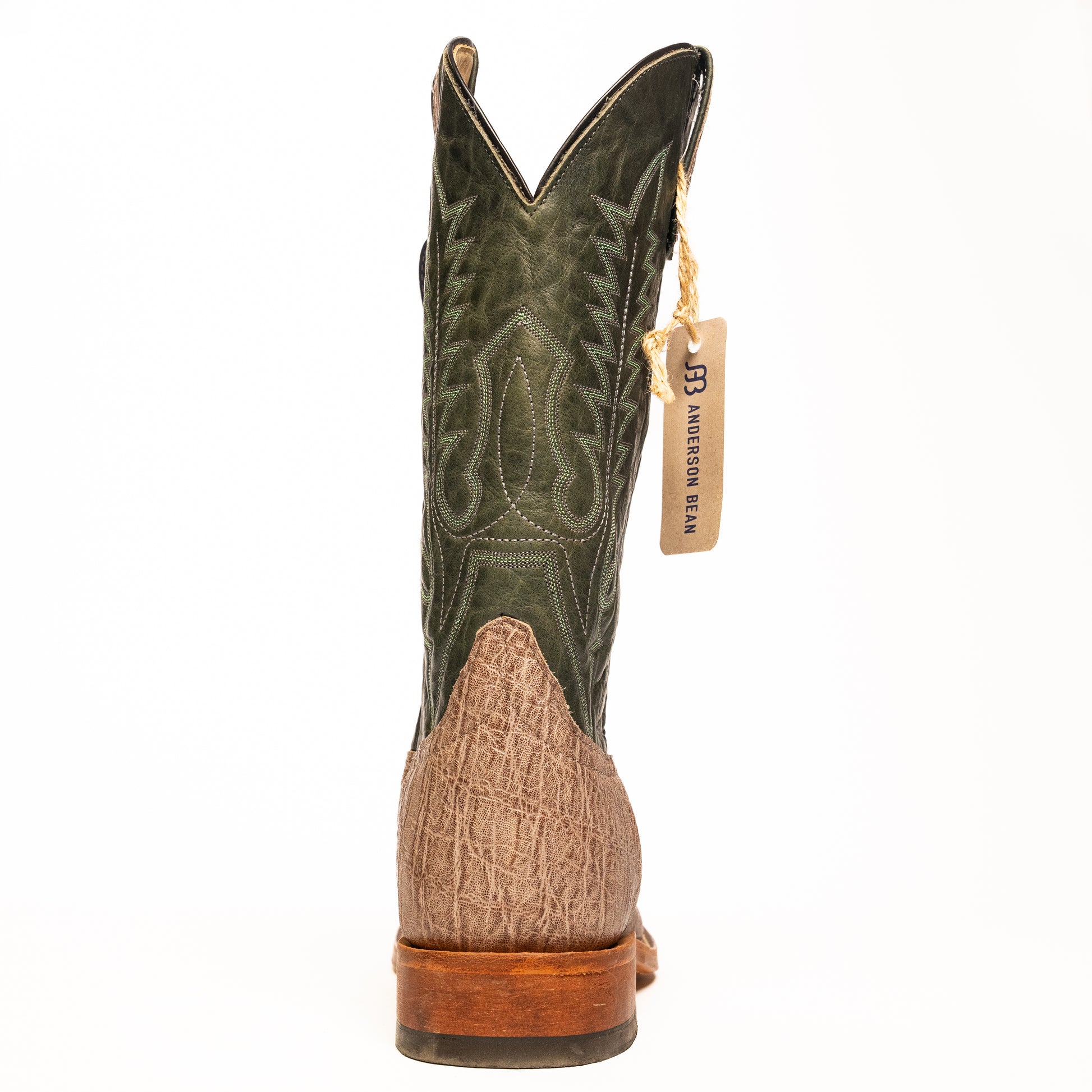 Anderson Bean Grand Elephant Kango with 13" Emerald Explosion Top - Crazy House Western Wear